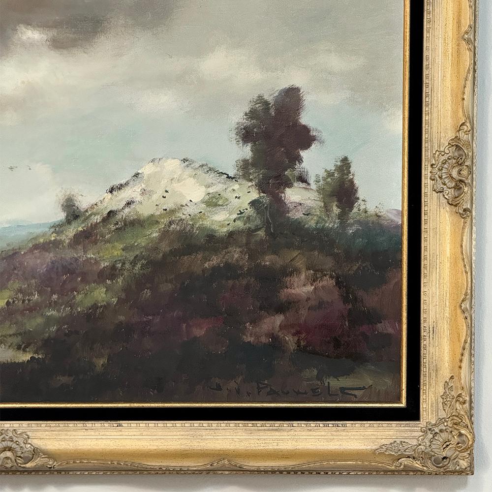 Antique Framed Oil Painting on Canvas by Henri Joseph Pauwels (1903-1983) For Sale 1