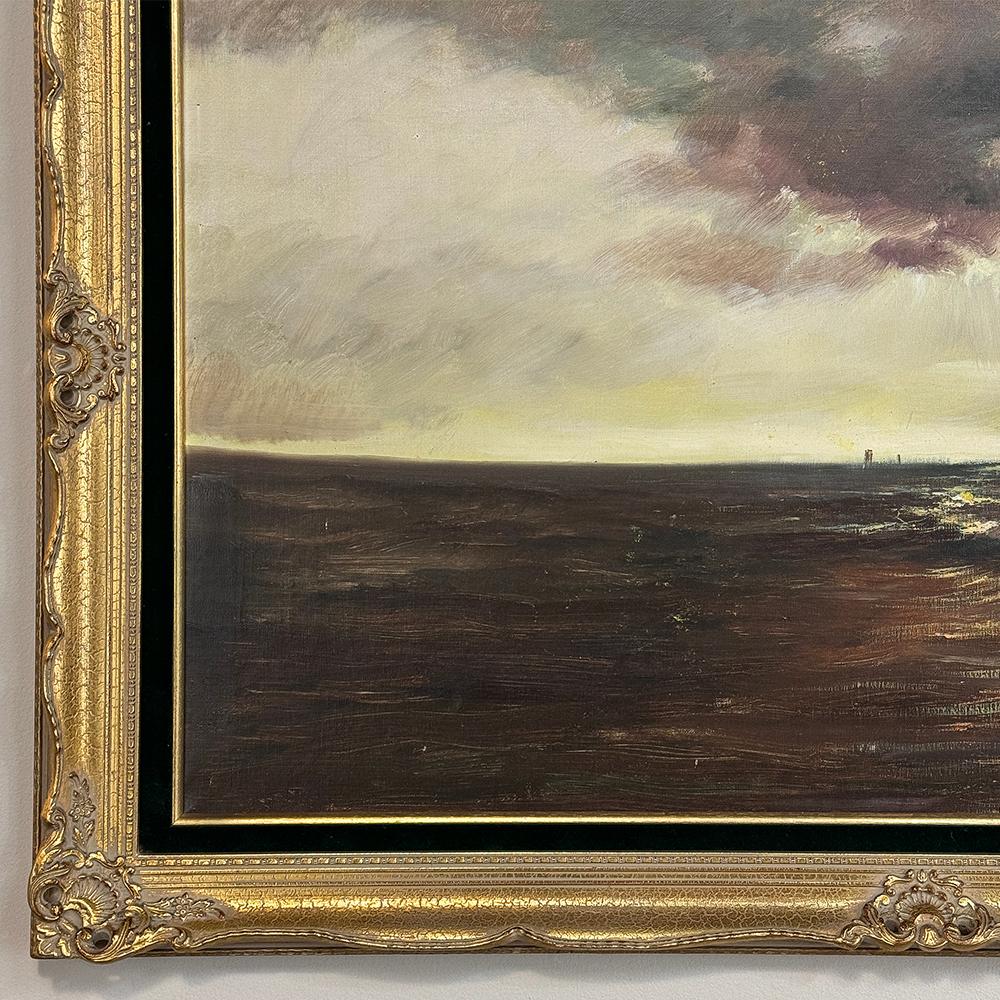 Antique Framed Oil Painting on Canvas by Henri Joseph Pauwels (1903-1983) For Sale 2