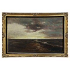 Peinture à l'huile sur toile ancienne encadrée par Henri Joseph Pauwels (1903-1983)