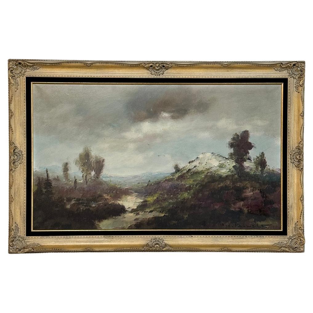Antico dipinto a olio su tela con cornice di Henri Joseph Pauwels (1903-1983)