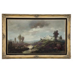 Cuadro antiguo al óleo sobre lienzo enmarcado de Henri Joseph Pauwels (1903-1983)