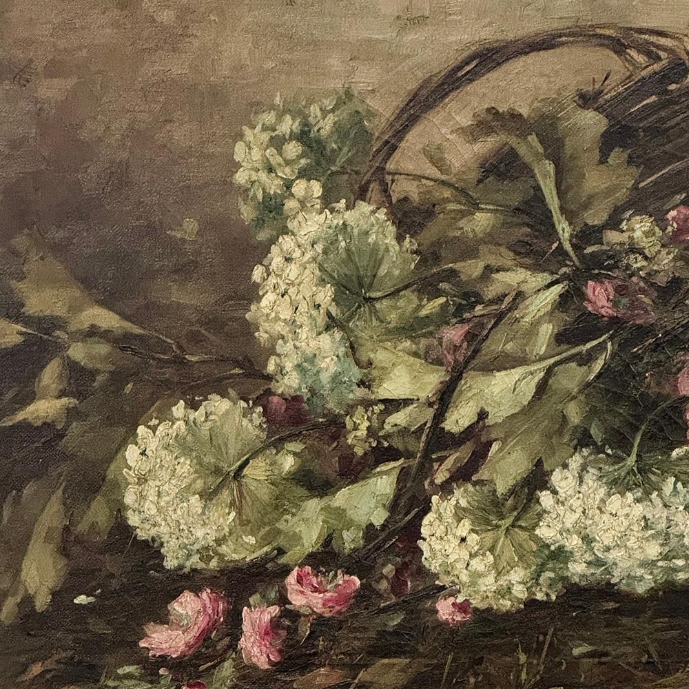 Peinture à l'huile ancienne encadrée sur toile de Jan Deckers en vente 4