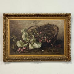 Antique Framed Oil Painting on Canvas by Jan Deckers