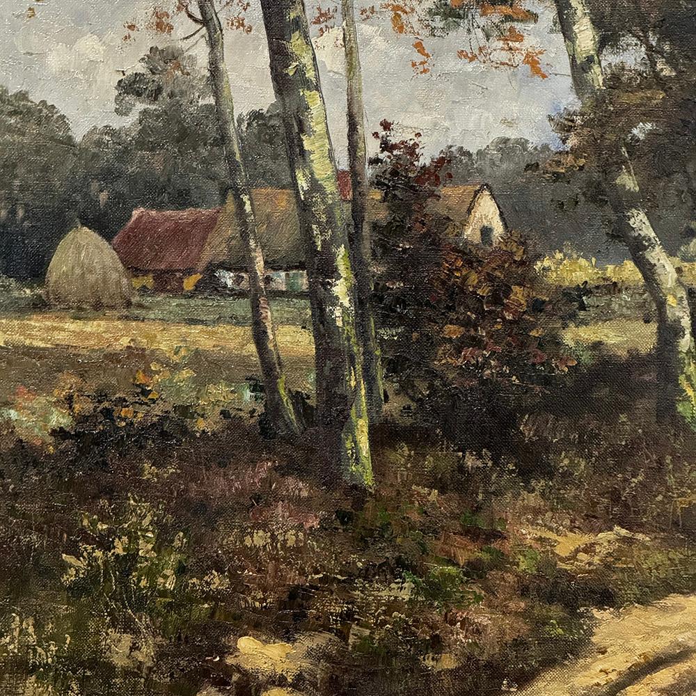 Antikes gerahmtes ölgemälde auf leinwand von Jan Van Genesen (1887-1945) im Angebot 2