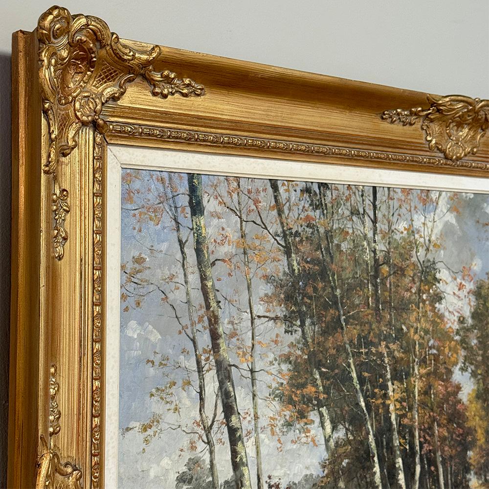 Antikes gerahmtes ölgemälde auf leinwand von Jan Van Genesen (1887-1945) im Angebot 6