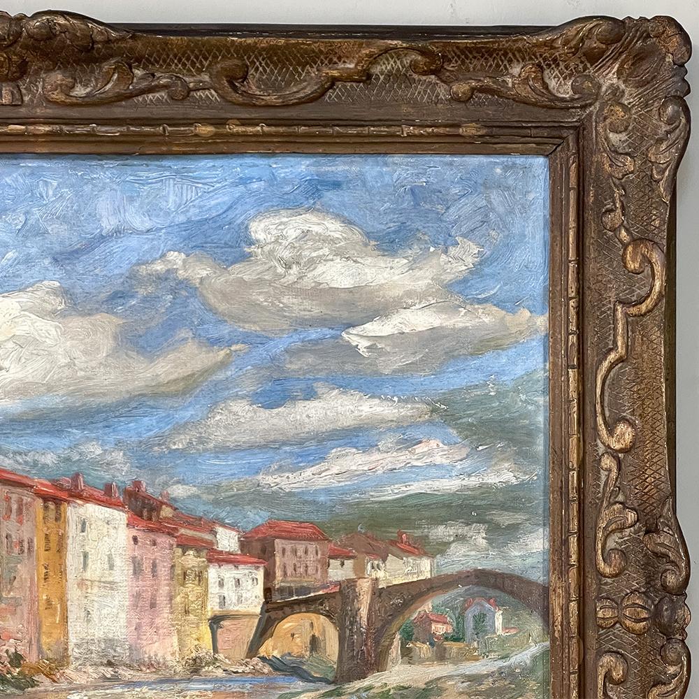 20th Century Antique Framed Oil Painting on Canvas by Jean Chaleye '1878-1960' For Sale