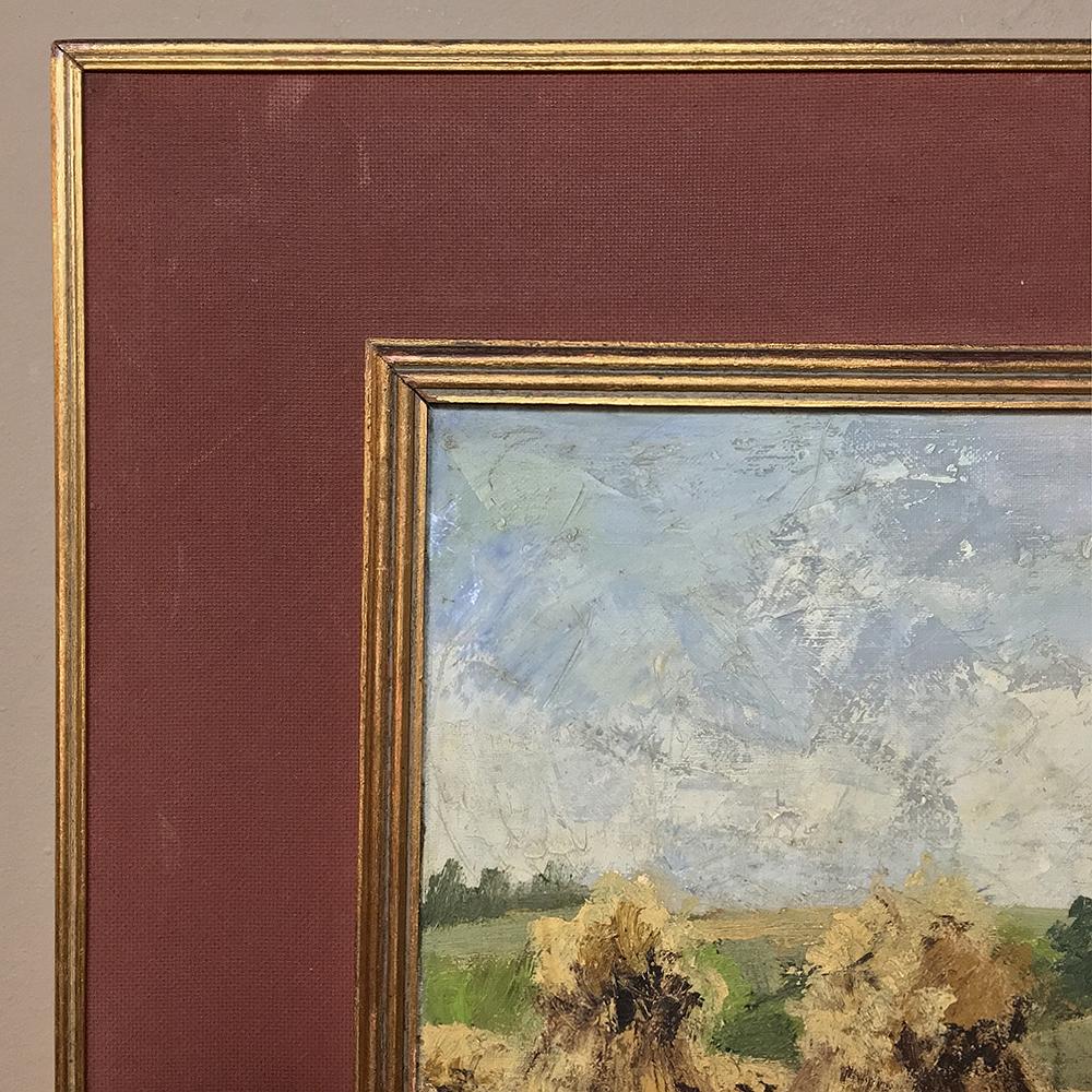 20ième siècle Ancienne peinture à l'huile sur toile encadrée de L. Vanvalsem en vente