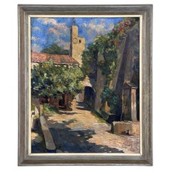 Antique Framed Oil Painting on Canvas by Leon Defrecheux '1884-1941'
