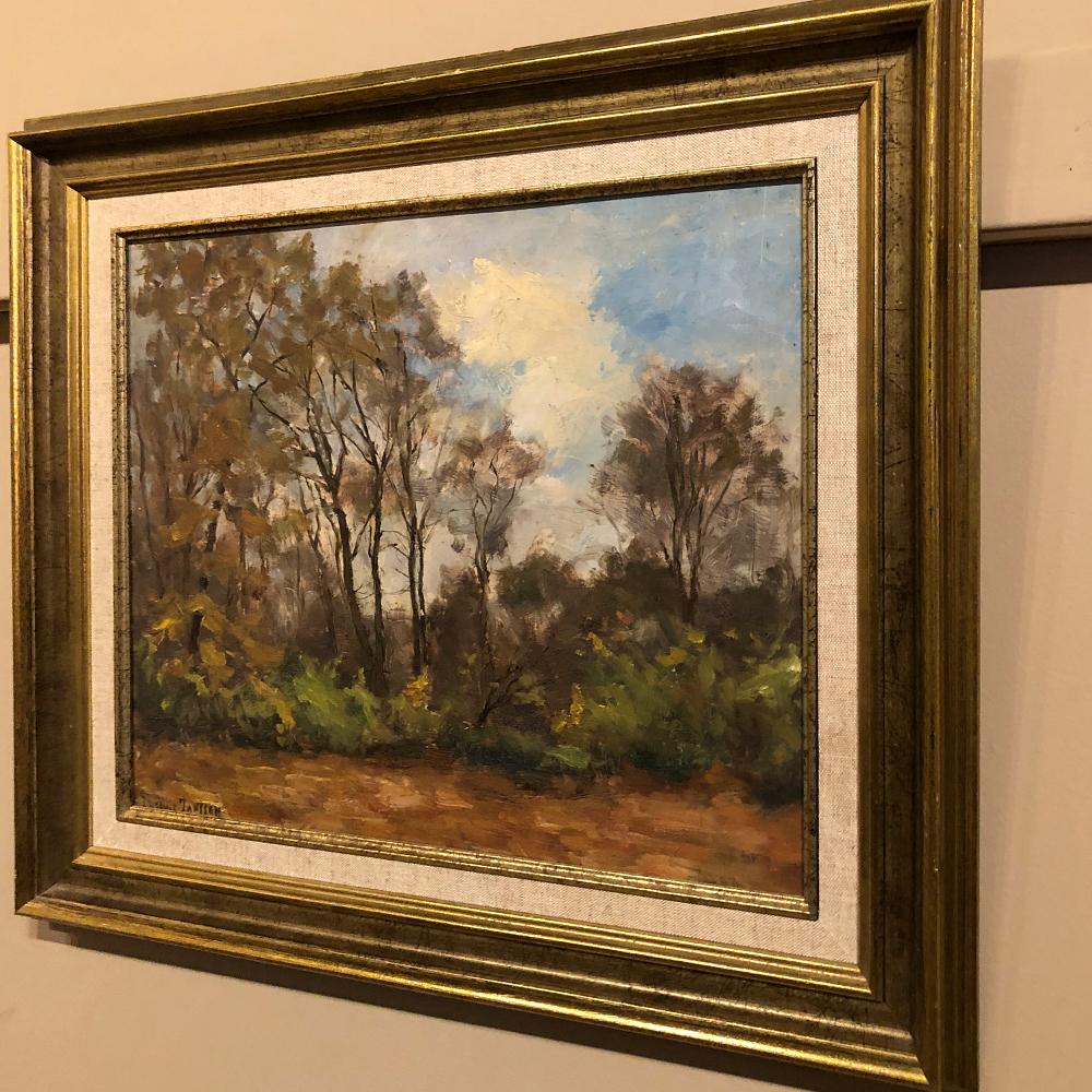 Dutch Antique Framed Oil Painting on Board by Ludovic Janssen For Sale