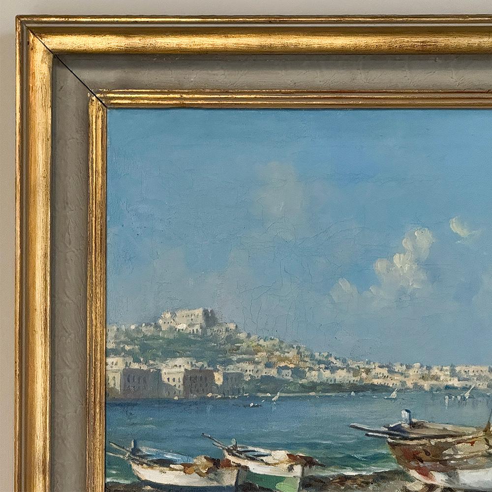 Dipinto a olio su tela con cornice antica di Massimo Salvati In condizioni buone in vendita a Dallas, TX