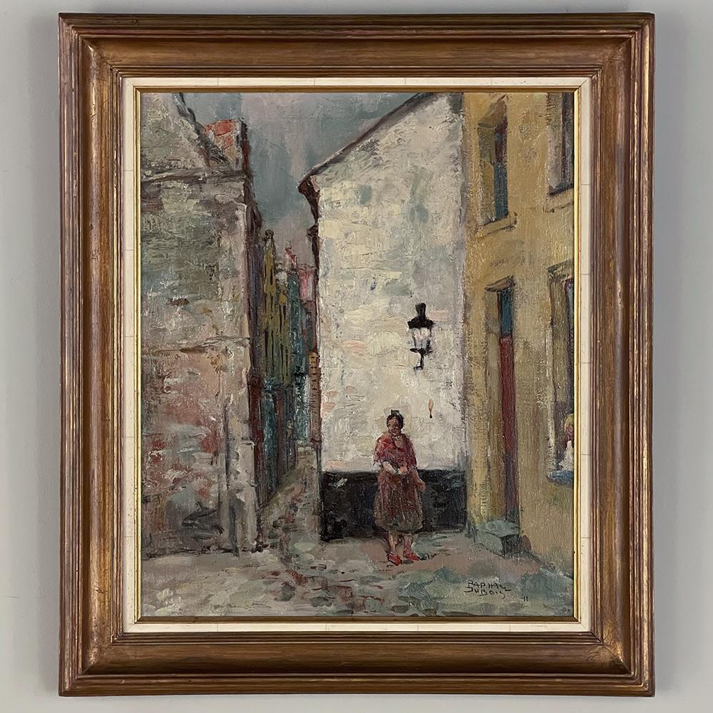 Expressionist Antique Framed Oil Painting on Canvas by Raphael Dubois For Sale