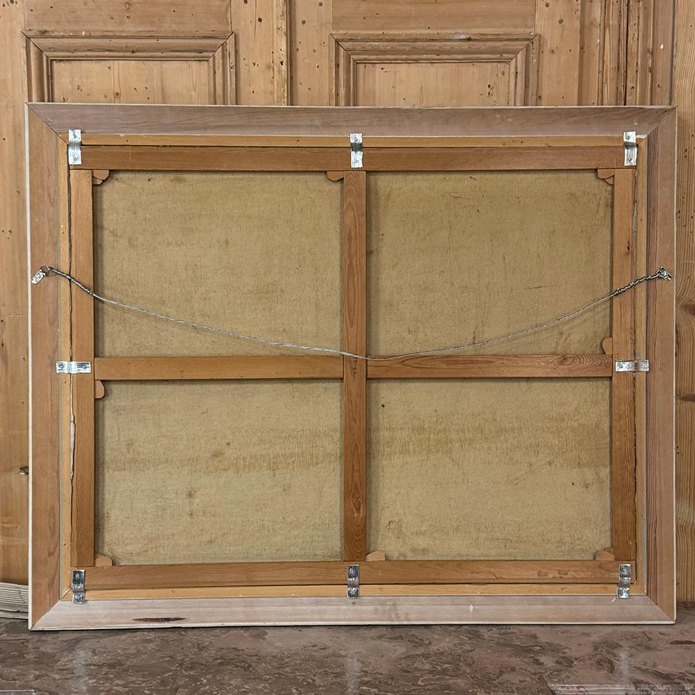 Antikes gerahmtes Ölgemälde auf Leinwand von Rene Clarot (1882-1972) im Angebot 8