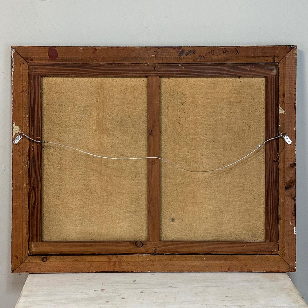 Antikes gerahmtes Ölgemälde auf Leinwand von Rene Clarot (1882-1972) im Angebot 8
