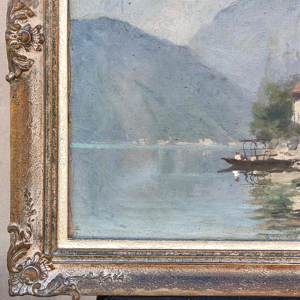 Antique Framed Oil Painting on Canvas 1