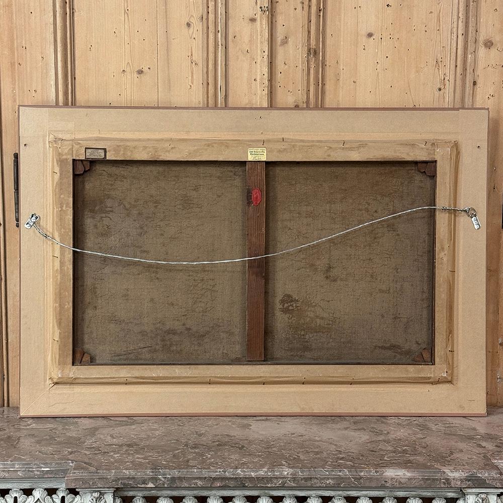 Antico dipinto a olio su tela con cornice, firmato A. Heins in vendita 7