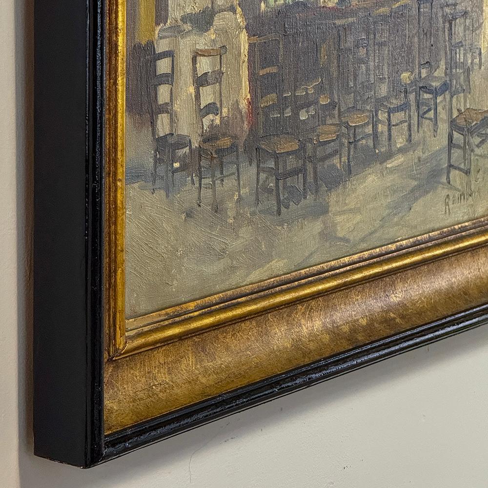 Antique Framed Oil Painting on Canvas signed Rainbo For Sale 7