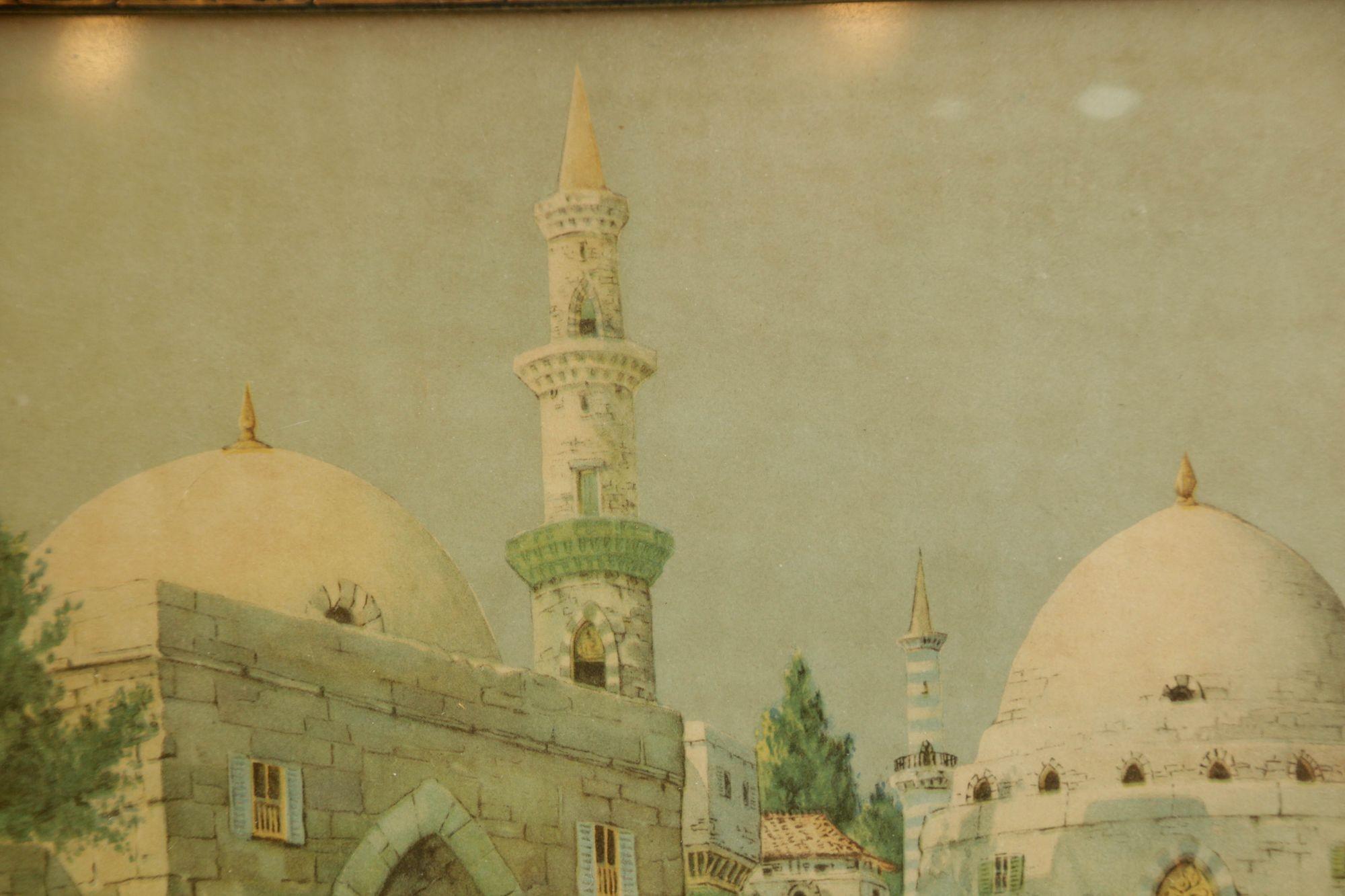 Antiker gerahmter orientalischer Druck von „Midday in Algiers“ nach James Greig, 1926 im Angebot 7