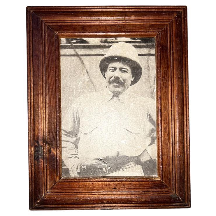 Antique Framed Photograph of Pancho Villa – Mexican Revolution - Mexico