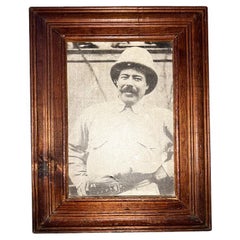 Antike gerahmte Fotografie von Pancho Villa - Mexikanische Revolution - Mexiko