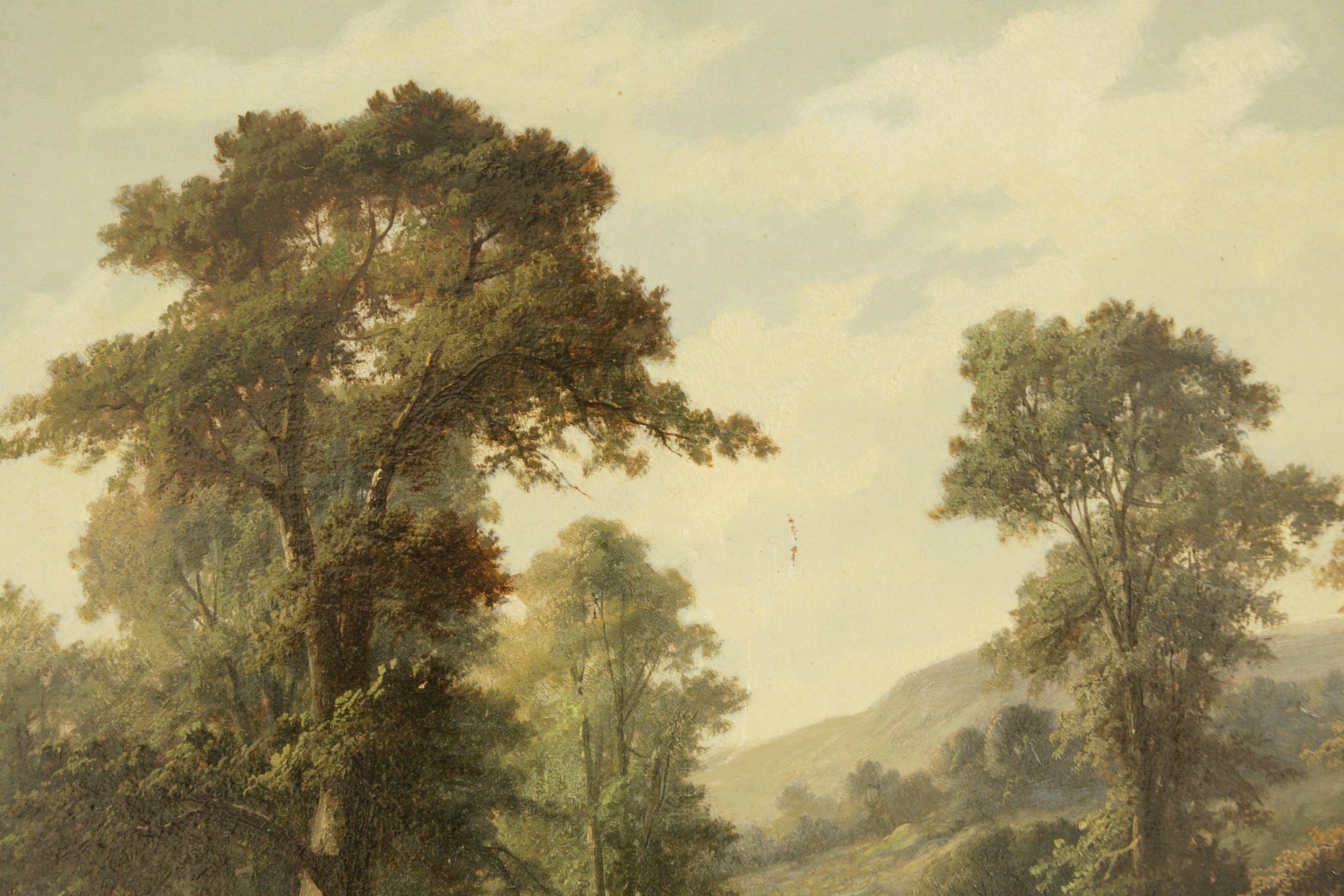 Scottish Antique Framed Signed Oil Painting, Landscape, John Henry Boel 1853-1922, B712