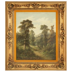 Antique Framed Signed Oil Painting, Landscape, John Henry Boel 1853-1922, B712