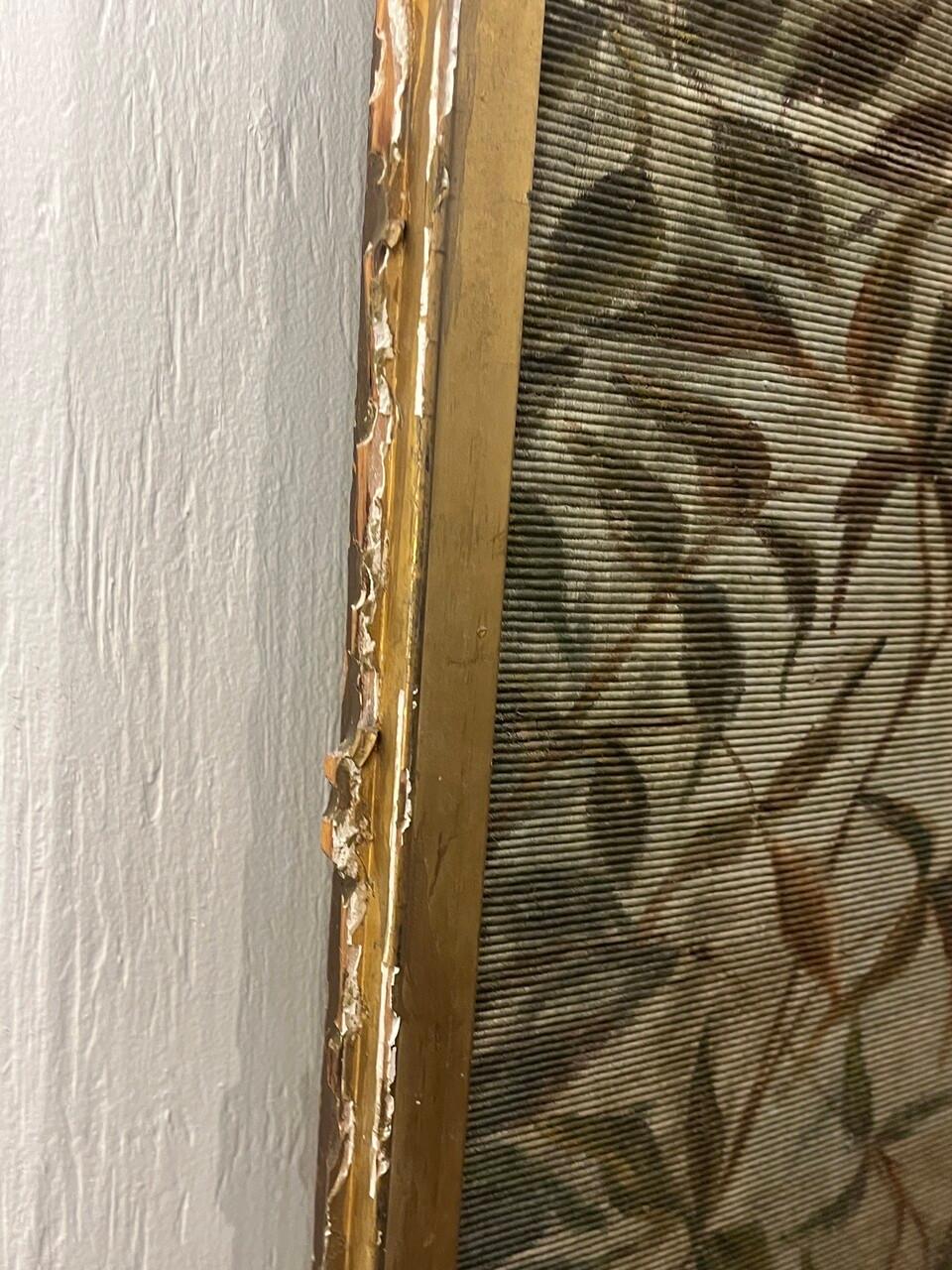 Tapestry Antique Framed Oil Painting 