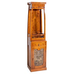 Used France Liberty Cabinet in Painted Wood Art Nouveau