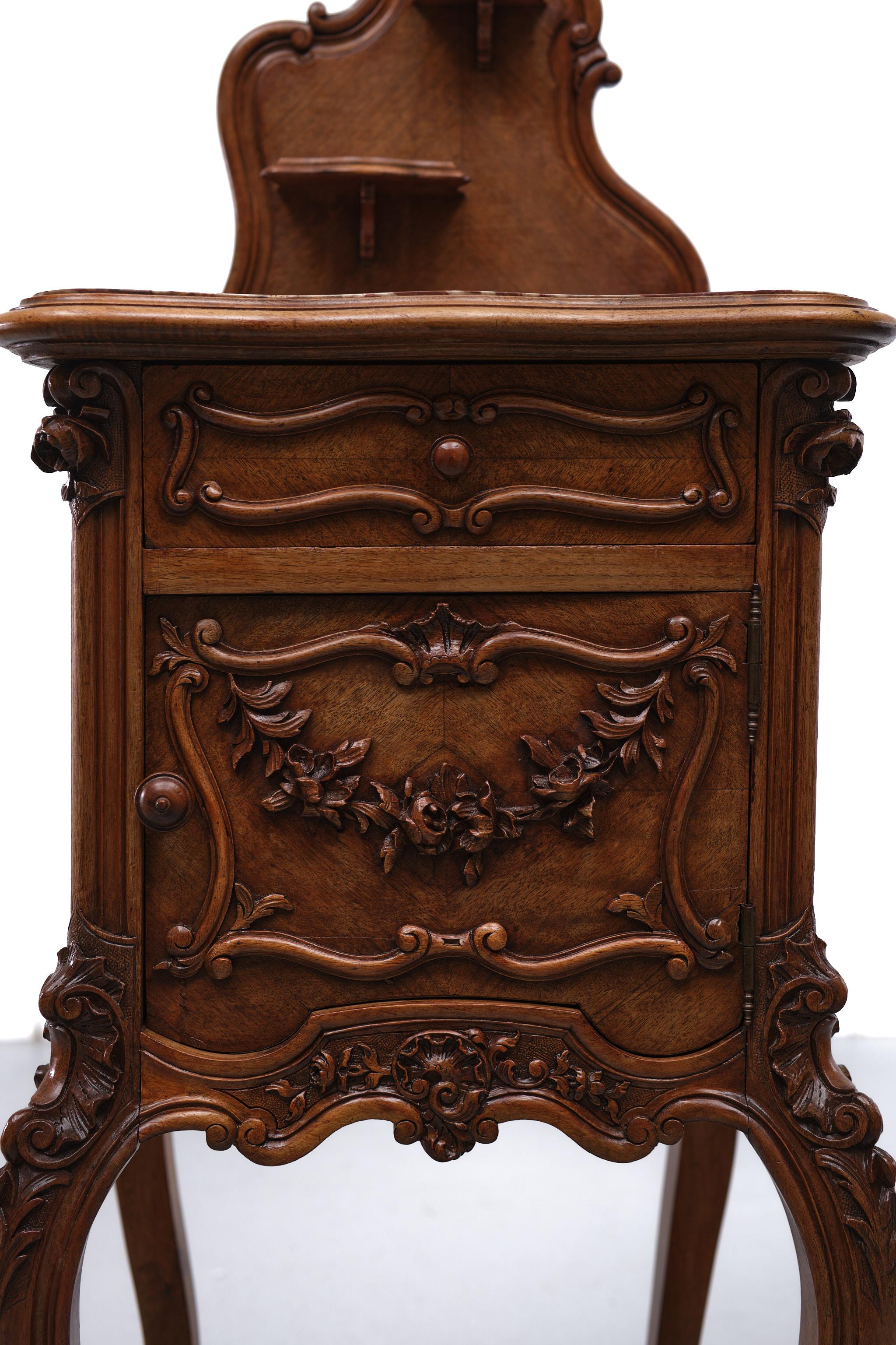 Antique France Rococo Night Stand, 1880s For Sale 4