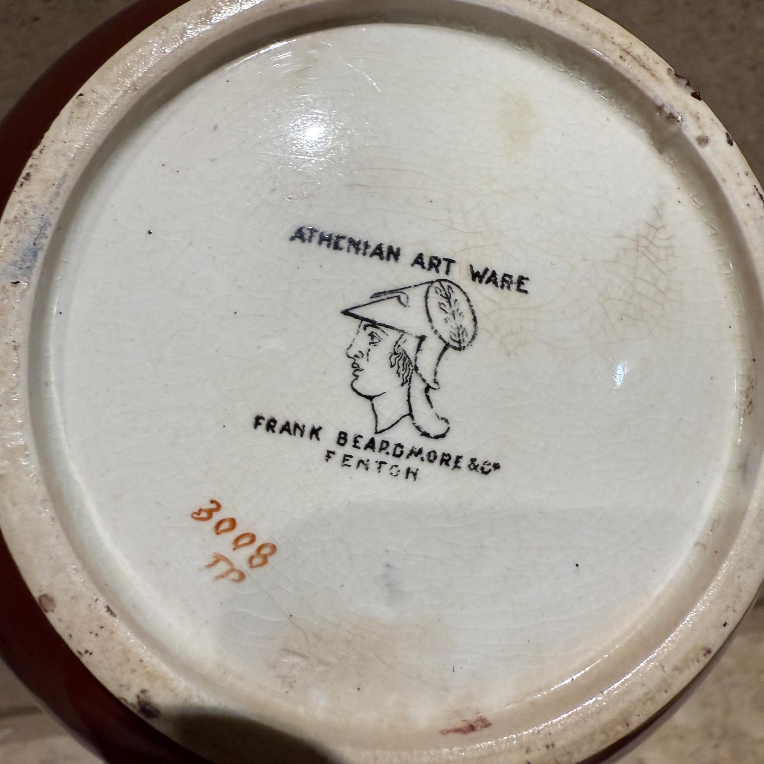 Britannico Antico vaso in ceramica d'arte Frank Beardmore & Co Fenton in vendita