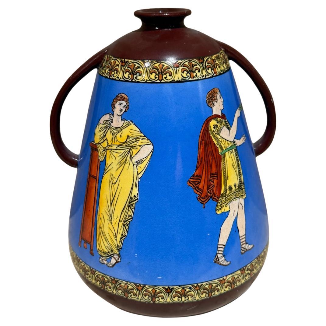 Antico vaso in ceramica d'arte Frank Beardmore & Co Fenton in vendita