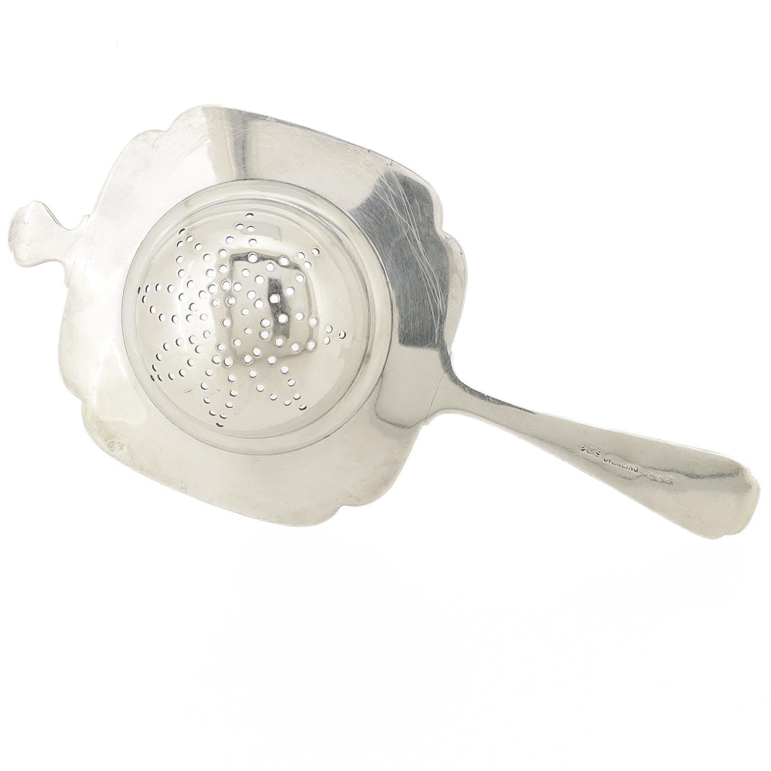 Antico colino da tè in argento sterling Frank Whiting con fiori di ciliegio in vendita 7