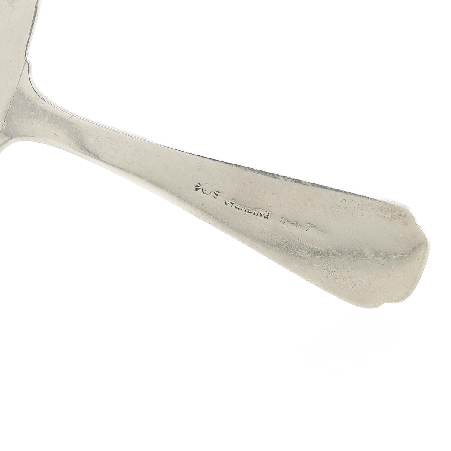 Antico colino da tè in argento sterling Frank Whiting con fiori di ciliegio in vendita 8