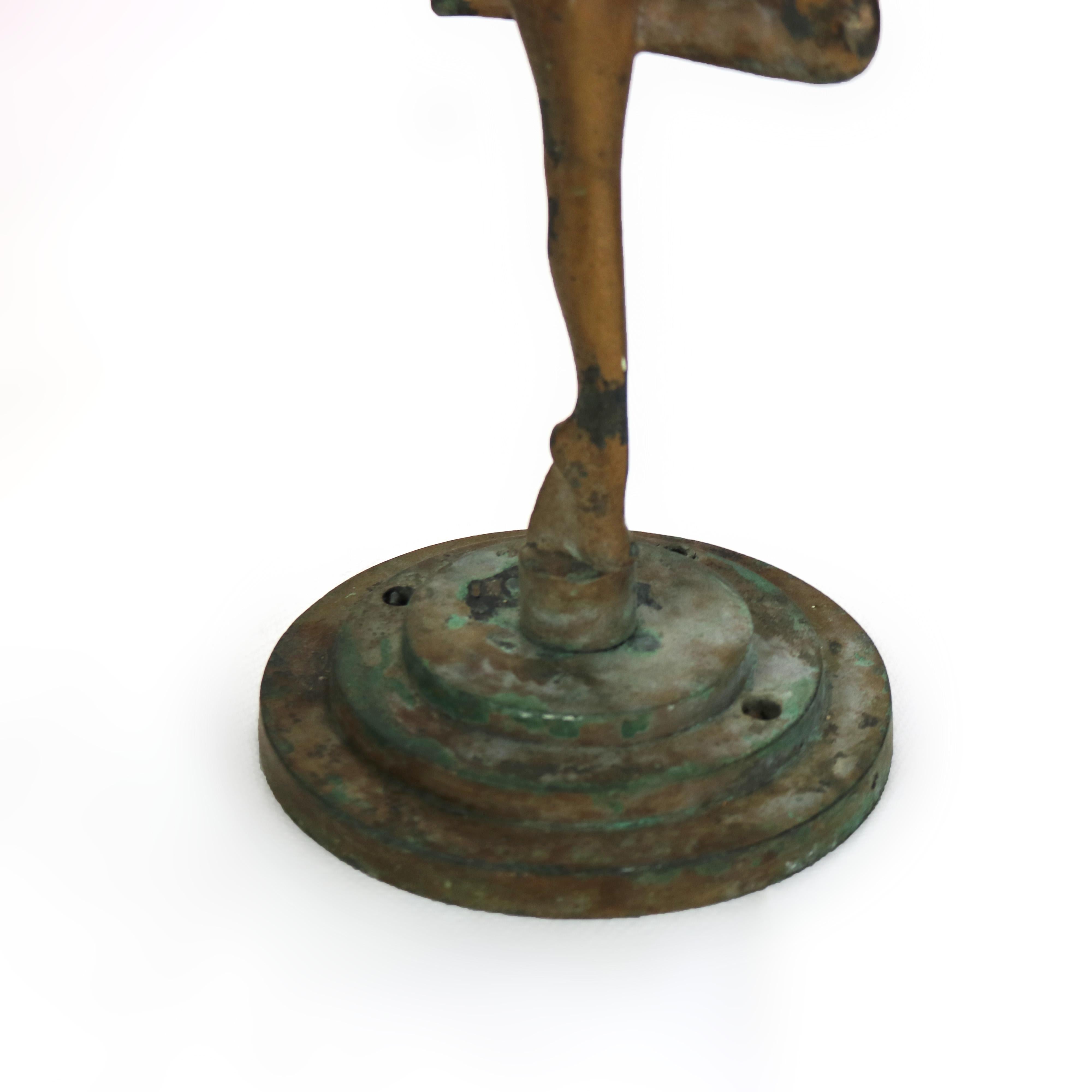 20th Century Antique Frankart School Art Deco Figural Nude Bronze Sculpture c1930 For Sale