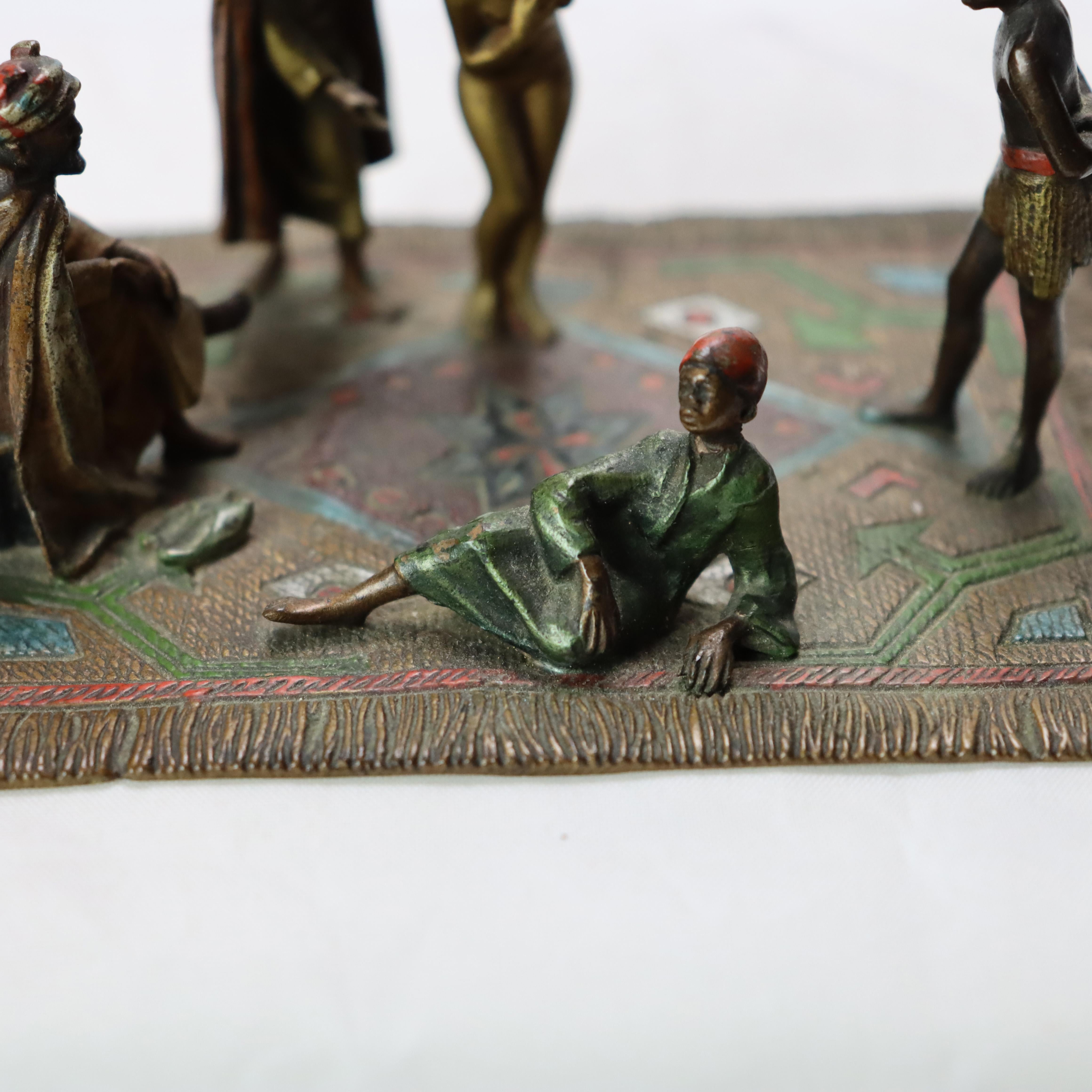 Antique Franz Bergman Cold Painted Bronze Figural Group Unsigned C1910 For Sale 3