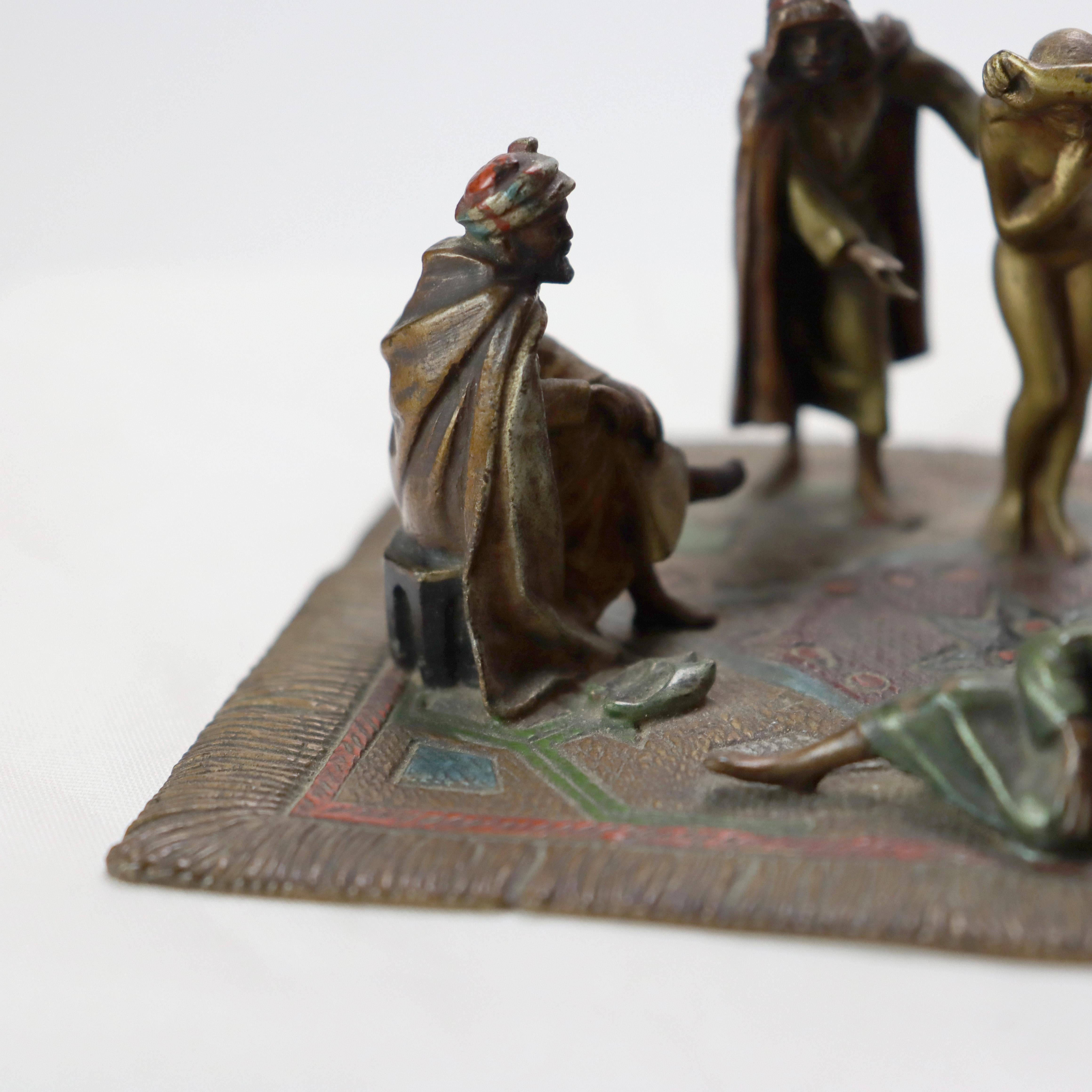 Antique Franz Bergman Cold Painted Bronze Figural Group Unsigned C1910 For Sale 4