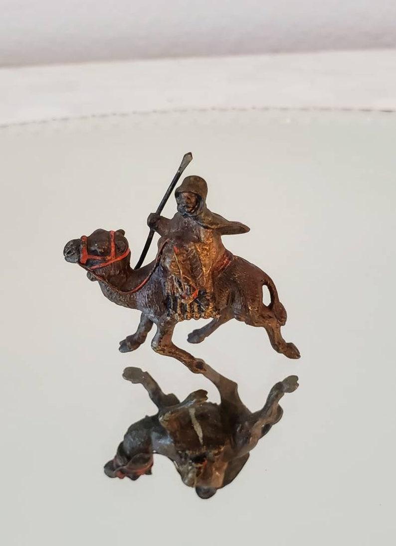 Miniature Antique Viennese Cold Painted Bronze Figural Sculpture Franz Bergmann In Good Condition In Forney, TX