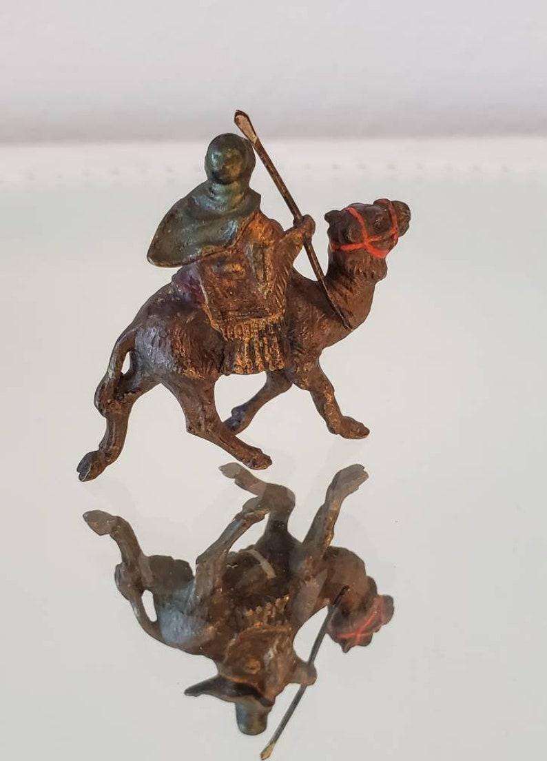 19th Century Miniature Antique Viennese Cold Painted Bronze Figural Sculpture Franz Bergmann