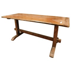 louis fratino Used "Fratino" Brown Larch Wood Table, Rustic, 1800, Italy