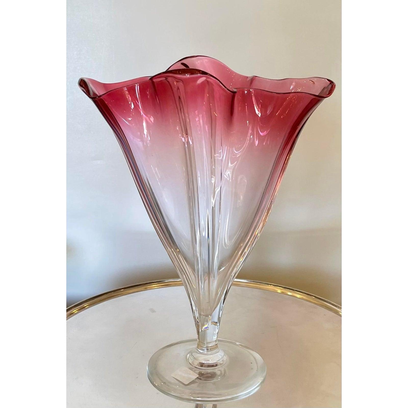 20ième siècle Vase ancien Frederick Carder pour Steuben Red Steuben Grotesque, années 1920 en vente