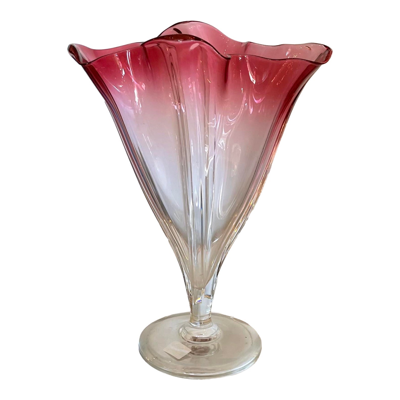 Antique Frederick Carder for Steuben Red Steuben Grotesque Vase, 1920s