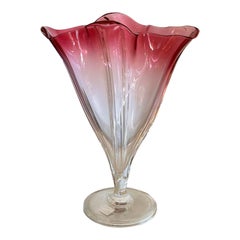 Vintage Frederick Carder for Steuben Red Steuben Grotesque Vase, 1920s