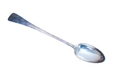 Antique Frederick Elkington Silver Plate Stuffing Serving Spoon 13"