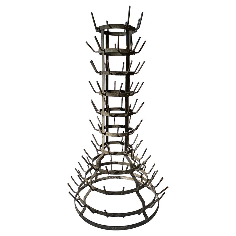 Porte bouteille zinc bois • Yo la broc