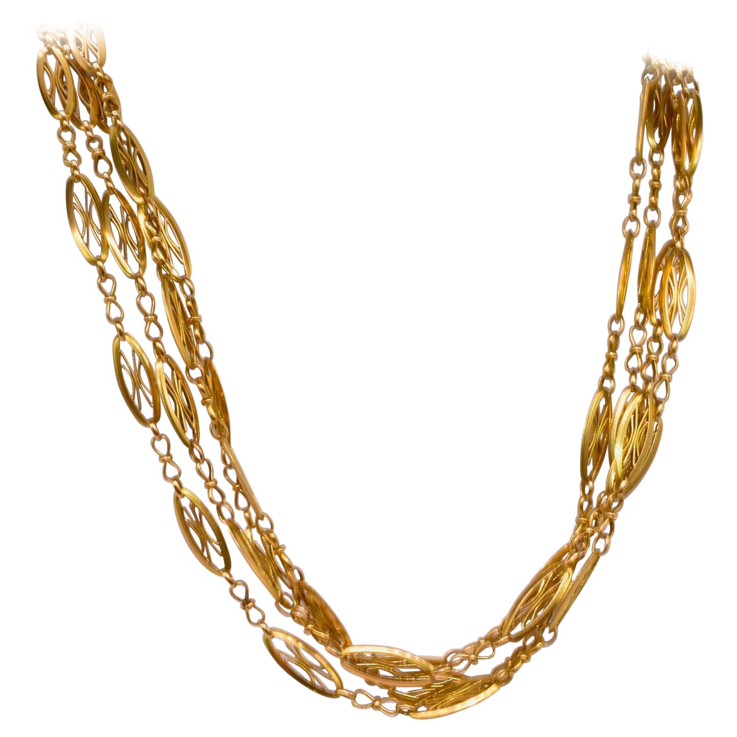 French Gold Chain - 638 For Sale on 1stDibs | french chain, french 