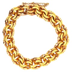 Antique French 18 Karat Yellow Gold Link Bracelet