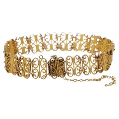 Antique French 18K Gold Bracelet