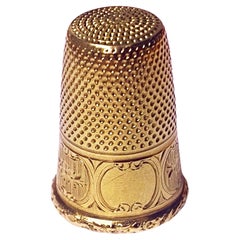 Antique French 18K Gold Thimble C. 1890