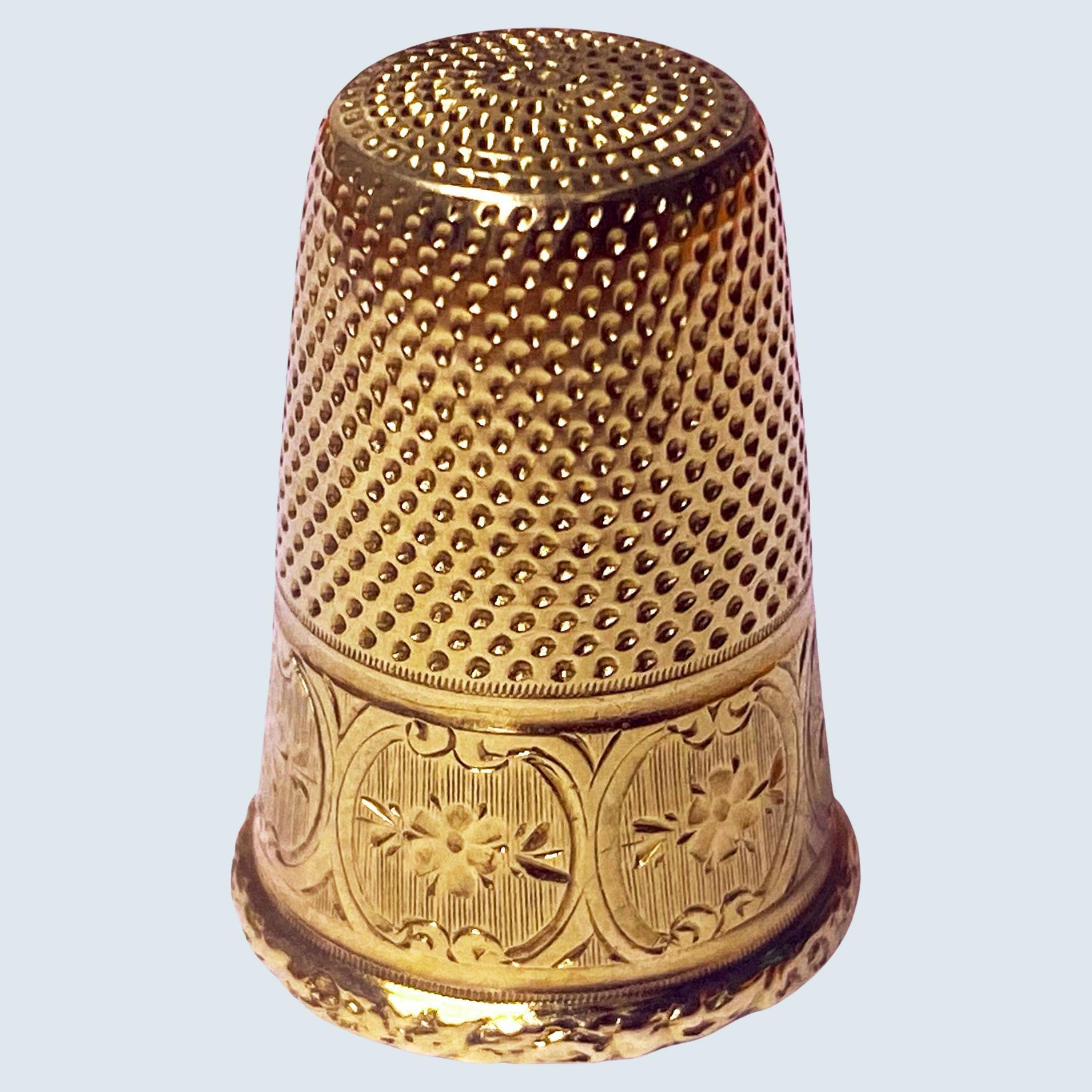Antike französische 18 Karat Gold stumpfe, ca. 1890 für Damen oder Herren