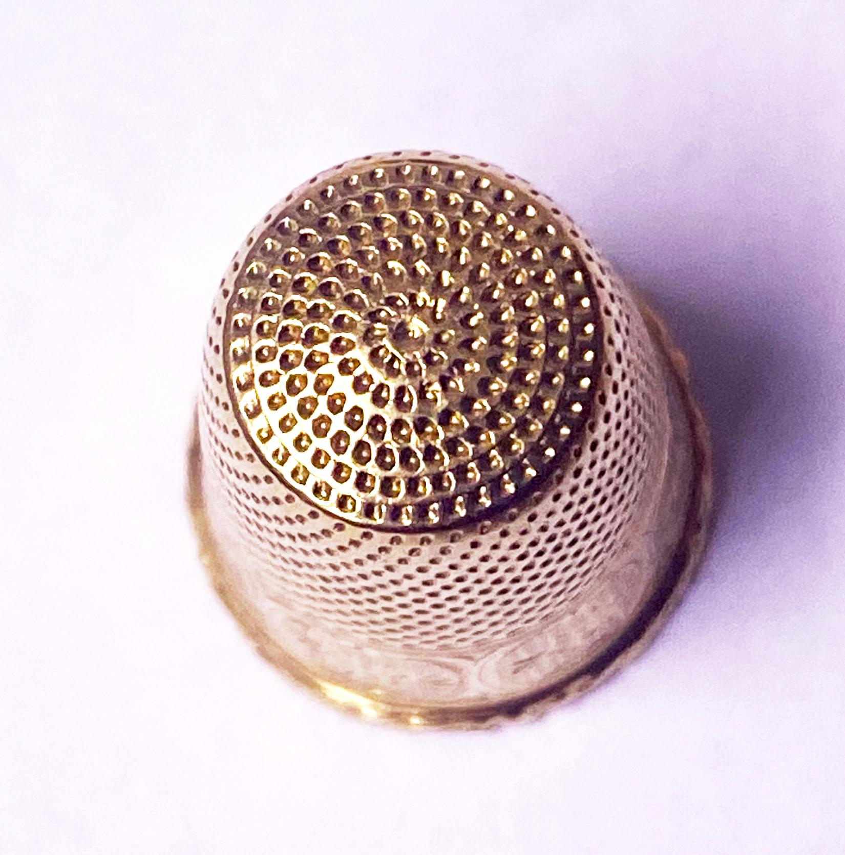 Antike französische 18 Karat Gold stumpfe, ca. 1890 1