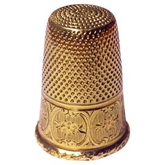 Antike französische 18 Karat Gold stumpfe, ca. 1890